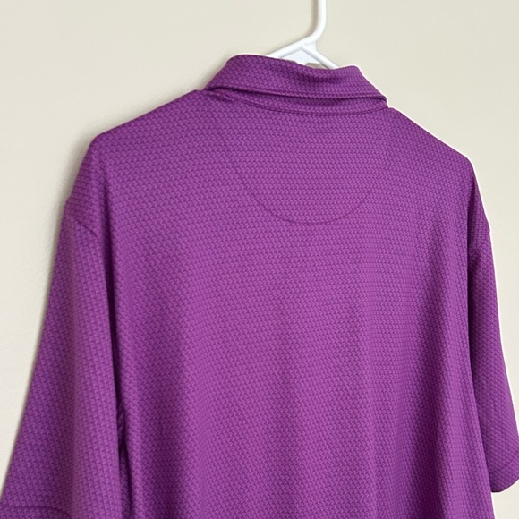 Peter Millar Men's Large Summer Comfort Performance Golf Polo Purple Shirt - Picture 6 of 6